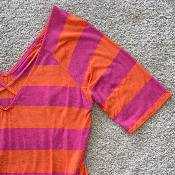Pink & Orange Stripe Top - Picture 3 of 6